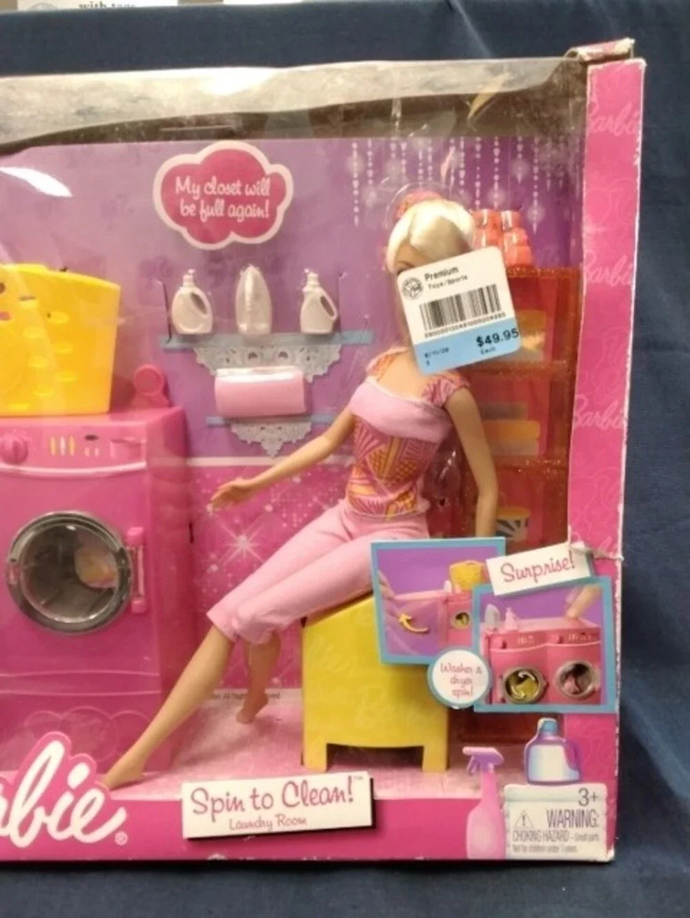 Barbie laundry room